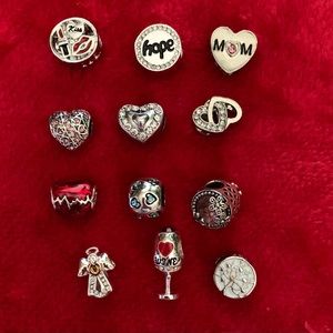 “Make It!” Individual Jewelry Charms With Crystals & Acrylic Painting  NWOT